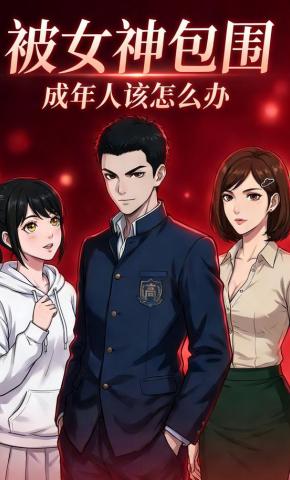 短剧《被女神包围，成年人该怎么办》海报