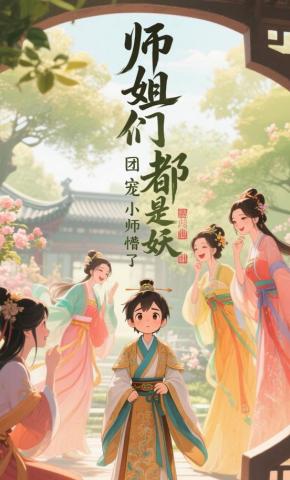 短剧《师姐们都是妖，团宠小师弟懵了》海报