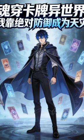 短剧《魂穿卡牌异世界，我靠绝对防御成为天灾》海报