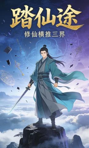 短剧《踏仙途，修仙横推三界》海报