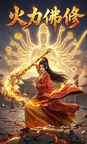 短剧《火力佛修》海报
