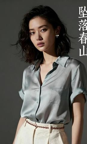 短剧《坠落春山》海报