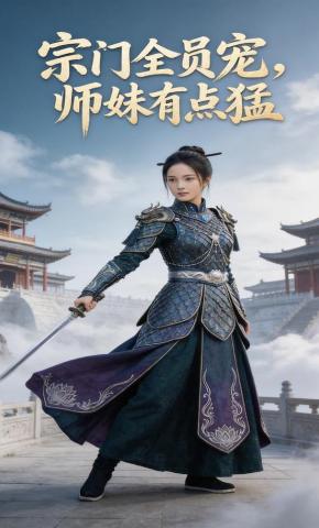 短剧《宗门全员宠，师妹有点猛》海报