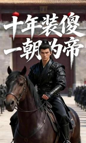 短剧《十年装傻，一朝为帝》海报
