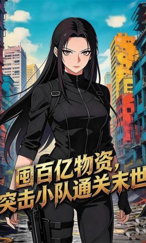 短剧《囤百亿物资，突击小队通关末世》海报