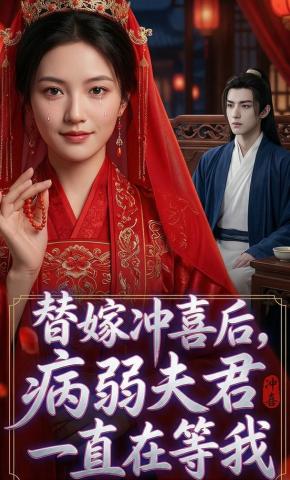 短剧《替嫁冲喜后，病弱夫君一直在等我》海报