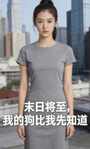 短剧《末日将至，我的狗比我先知道》海报