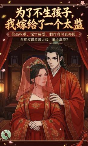 短剧《为了不生孩子，我嫁给了一个太监》海报