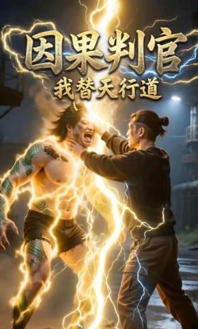 短剧《因果判官：我替天⾏道》海报