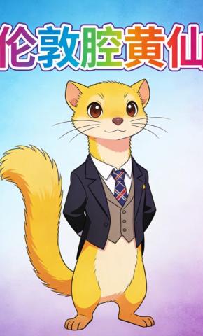 短剧《伦敦腔黄仙》海报