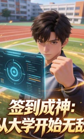 短剧《签到成神：从大学开始无敌》海报