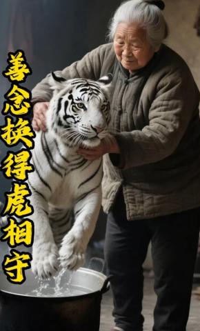 短剧《善念换得虎相守》海报