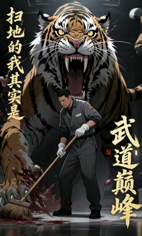 短剧《扫地的我其实是武道巅峰》海报