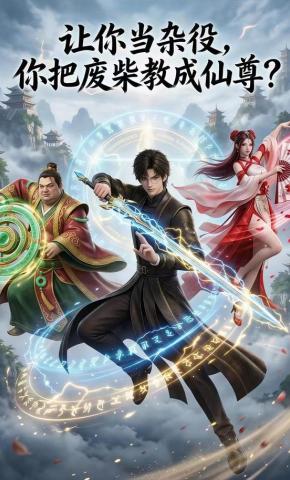 短剧《让你当杂役，你把废柴教成仙尊？》海报