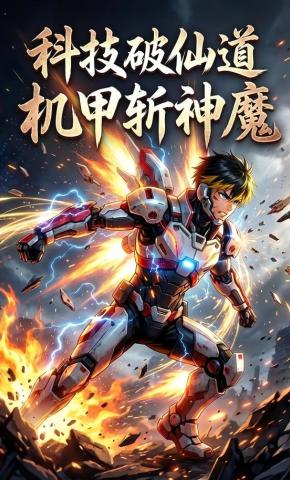 短剧《科技破仙道，机甲斩神魔》海报