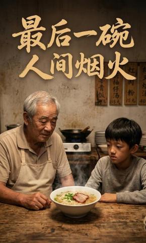 短剧《最后一碗人间烟火》海报