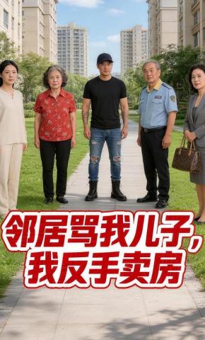 短剧《邻居骂我儿子，我反手卖房》海报
