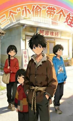 短剧《三个“小偷”带个娃》海报