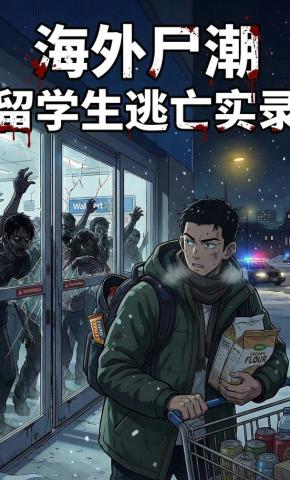 短剧《海外尸潮留学生逃亡实录》海报