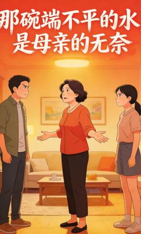 短剧《那碗端不平的水，是母亲的无奈》海报