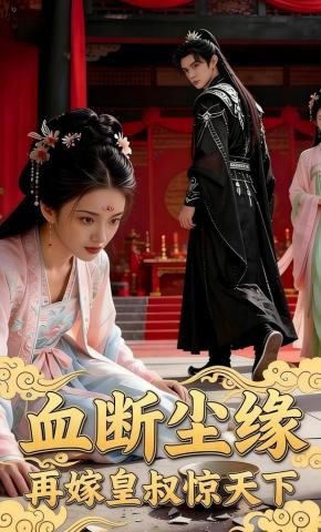 短剧《血断尘缘，再嫁皇叔惊天下》海报