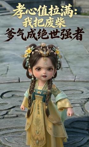 短剧《孝心值拉满：我把废柴爹气成绝世强者》海报