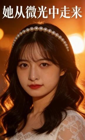 短剧《她从微光中走来》海报