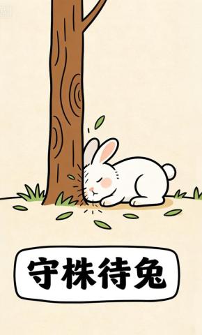 短剧《守株待兔》海报