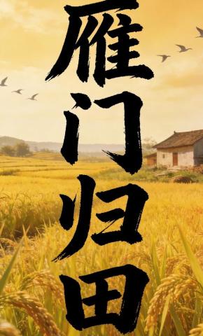 短剧《雁门归田》海报