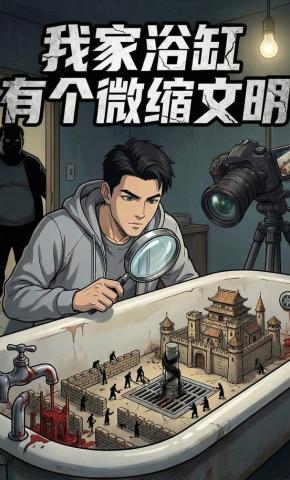 短剧《我家浴缸有个微缩文明》海报