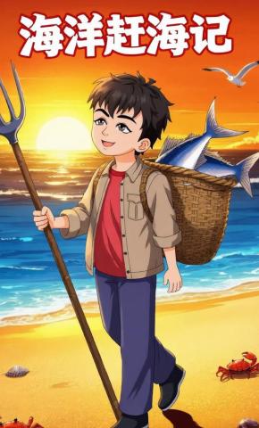短剧《海洋赶海记》海报