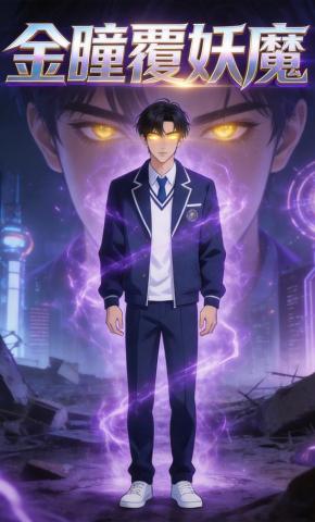 短剧《金瞳覆妖魔》海报