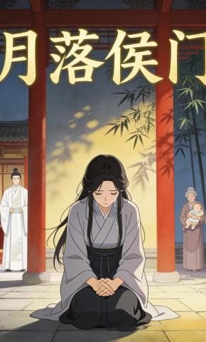 短剧《月落侯门》海报