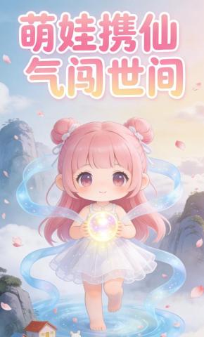 短剧《萌娃携仙气闯世间》海报