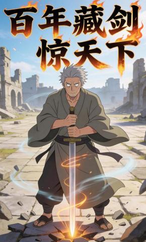 短剧《百年藏剑惊天下》海报