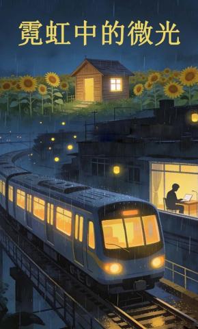 短剧《霓虹中的微光》海报
