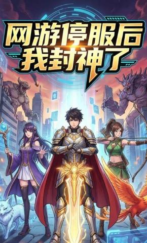 短剧《网游停服后我封神了》海报