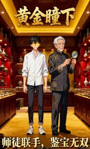 短剧《黄金瞳下》海报