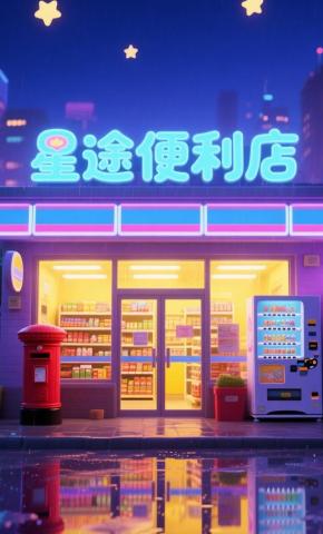 短剧《星途便利店》海报