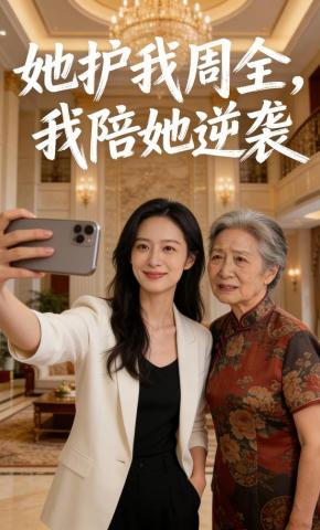 短剧《她护我周全，我陪她逆袭》海报