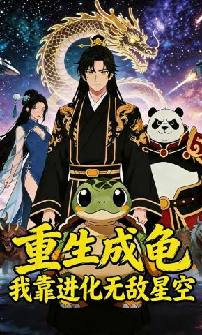 短剧《重生成龟，我靠进化无敌星空》海报