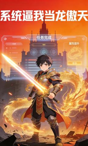 短剧《系统逼我当龙傲天》海报