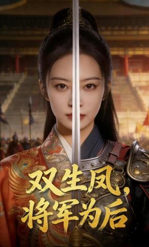 短剧《双生凤，将军为后》海报