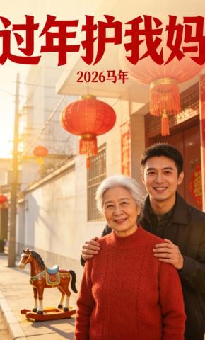 短剧《过年护我妈》海报