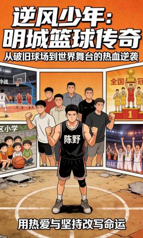 短剧《逆风少年：明城篮球传奇》海报