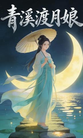 短剧《青溪渡月娘》海报