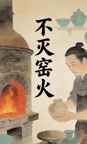 短剧《不灭窑火》海报