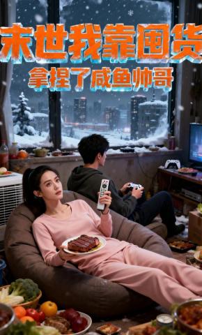 短剧《末世我靠囤货，拿捏了咸鱼帅哥》海报