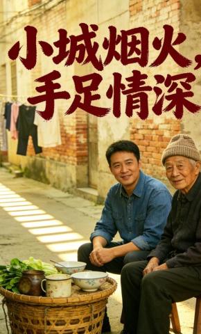 短剧《小城烟火，手足情深》海报