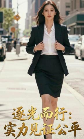 短剧《逐光而行：实力见证公平》海报